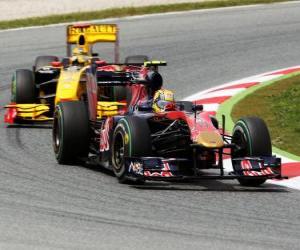 Jaime Alguersuari - Toro Rosso - Barcelona 2010 puzzle