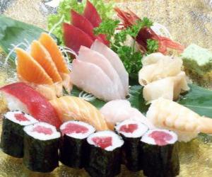 Japanese cuisine Sushi puzzle