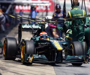 Jarno Trulli - Lotus - Barcelona 2011 puzzle