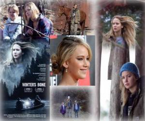 Jennifer Lawrence nominated for the 2011 Oscars as best actress for Winter's Bone puzzle