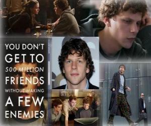 Jesse Eisenberg nominated for the 2011 Oscars as best actor for The Social Network puzzle