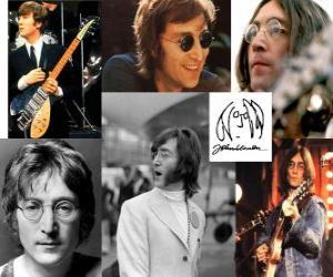 John Lennon (1940 - 1980) musician and composer who became famous worldwide as one of the founding members of The Beatles. puzzle