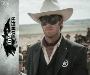 John Reid (Armie Hammer) in the film The Lone Ranger puzzle