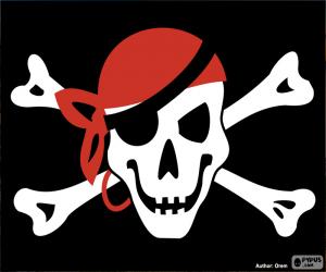 Jolly Roger pirate flag puzzle