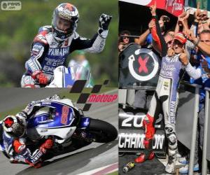 Jorge Lorenzo, 2012 world champion of MotoGP puzzle