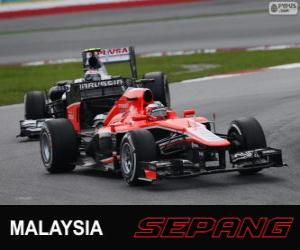 Jules Bianchi - Marussia - Sepang 2013 puzzle