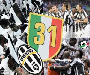 Juventus Turin, champion Serie A  Lega Calcio 2012-2013, Football Italian League puzzle