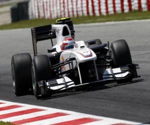 Kamui Kobayashi - BMW Sauber - Barcelona 2010 puzzle