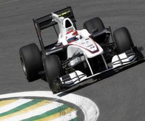 Kamui Kobayashi - Sauber - Interlagos 2010 puzzle