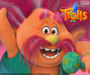 King Peppy, leader of the Trolls puzzle