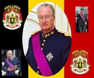 King's Feast, a ceremony in honour of the King of Belgium, 15 november. Coat of arms of Belgium  puzzle