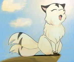 Kirara is a cat with two tails that can become a great flying demon tiger puzzle