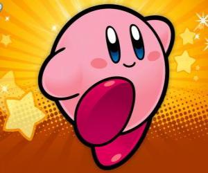 Kirby is the main character in a Nintendo video game puzzle