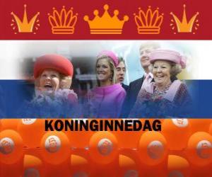 Koninginnedag or Queen's Day, national holiday in the Netherlands on april 30th to celebrate the birthday of the Queen puzzle