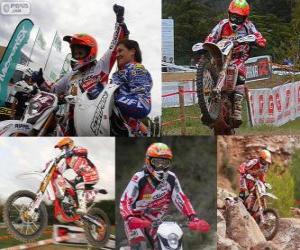 Laia Sanz, champion of the world of enduro 2012 puzzle