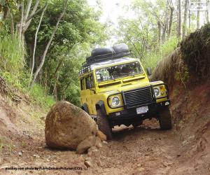 Land Rover Defender Yellow puzzle