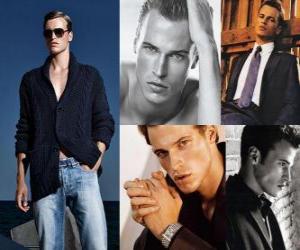 Lars Burmeister is a German model (Top model) puzzle