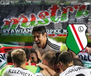 Legia Warsaw, champion of the Polish football league Ekstraklasa 2013-2014 puzzle