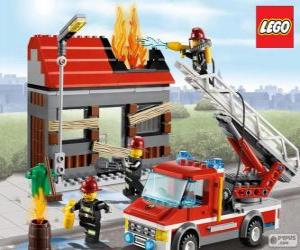 Lego fire emergency puzzle