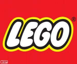 Lego logo, construction toys puzzle