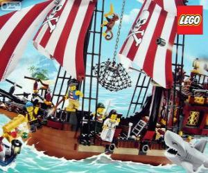 Lego pirate ship puzzle