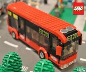 Lego urban bus puzzle