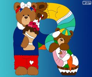 Letter R of bears puzzle