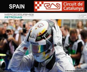 Lewis Hamilton, 2014 Spanish Grand Prix champion puzzle