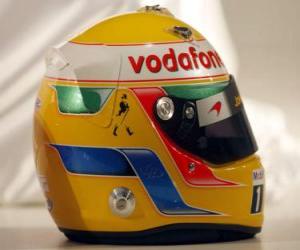 Lewis Hamilton helmet 2010 puzzle