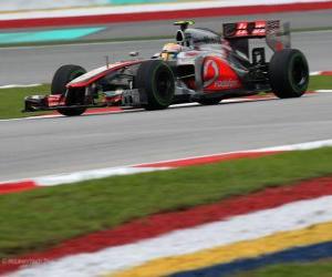 Lewis Hamilton - McLaren - Malaysian Grand Prix (2012) (3rd position) puzzle