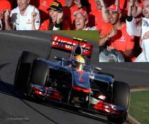 Lewis Hamilton - McLaren - Melbourne, Grand Prize of Australia (2012) (3rd position) puzzle