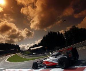 Lewis Hamilton - McLaren - Spa-Francorchamps 2010 puzzle