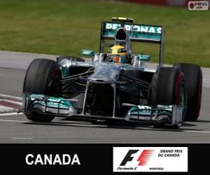 Lewis Hamilton - Mercedes - 2013 Canada Grand Prix, 3rd classified puzzle