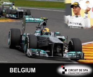 Lewis Hamilton - Mercedes - 2013 Belgian Grand Prix, 3rd classified puzzle