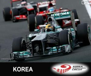 Lewis Hamilton - Mercedes - Korea International Circuit, 2013 puzzle
