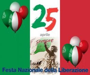 Liberation Day, Italian national holiday celebrated on April 25 puzzle