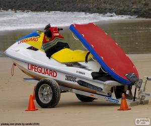 Lifeguard water scooter puzzle