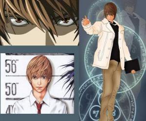 Light Yagami also known as Kira, the protagonist of the anime Death Note puzzle