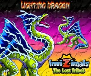 Lightning Dragon. Invizimals The Lost Tribes. This dragon invizimal dominates the power of lightning and thunder puzzle