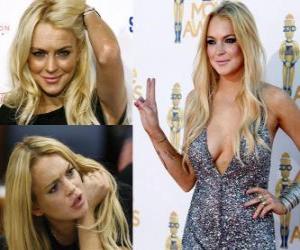 Lindsay Lohan is an actress, model and singer, an American. puzzle