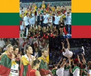 Lithuania, 3rd place of the 2010 FIBA World, Turkey  puzzle