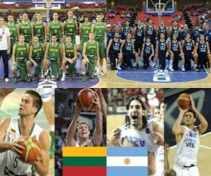 Lithuania - Argentina, quarter finals, 2010 FIBA World Turkey  puzzle