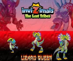 Lizard Queen, latest evolution. Invizimals The Lost Tribes. The Queen of reptiles is beautiful and wise puzzle