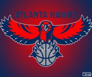 Logo Atlanta Hawks, NBA team. Southeast Division, Eastern Conference puzzle