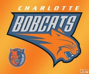 Logo Charlotte Bobcats NBA team. Southeast Division, Eastern Conference puzzle