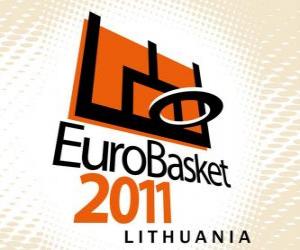 Logo EuroBasket 2011 Lithuania. Basketball European Championship 2011. Fiba Europe puzzle