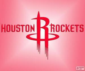 Logo Houston Rockets, NBA team. Southwest Division, Western Conference puzzle