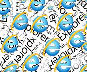 Logo Internet Explorer puzzle