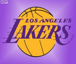 Logo Los Angeles Lakers, NBA team, Pacific Division, Western Conference puzzle