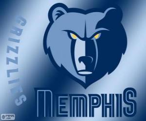 Logo Memphis Grizzlies, NBA team. Southwest Division, Western Conference puzzle